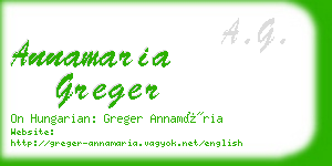 annamaria greger business card